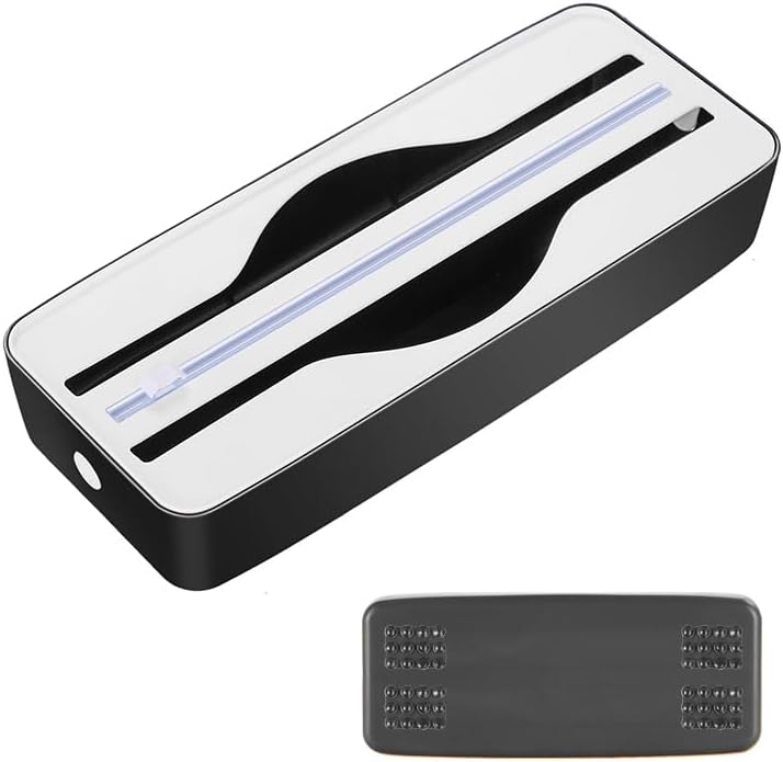 Sonile Dual-Slot Multifunctional Kitchen Cutter | For Cling Film, Aluminum Foil, and Parchment Paper Storage & Cutting | Easily Cut Two Materials at Once (Black(suckers)) - Image 1